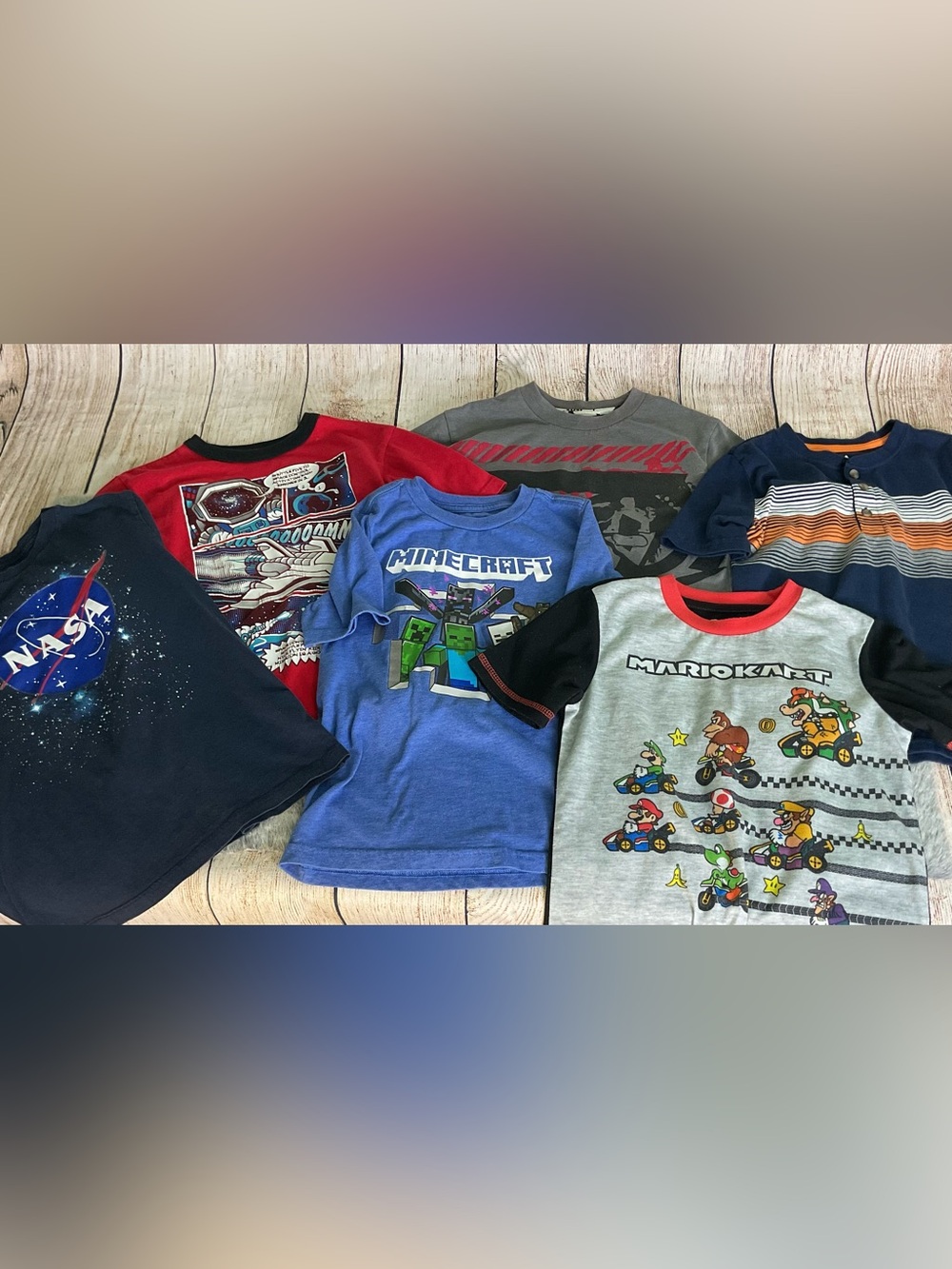 Boys Tops Bundle 6 Piece Lot Size 6/7